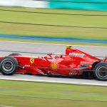 F1 Ferrari in action